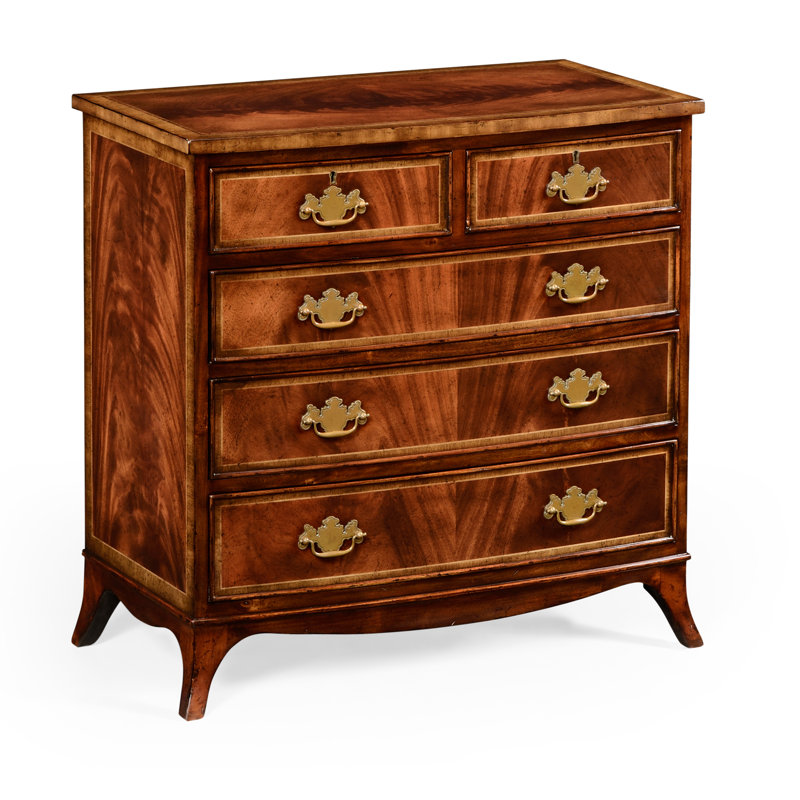 Jonathan Charles Fine Furniture 5 Drawer Solid Wood Nightstand in